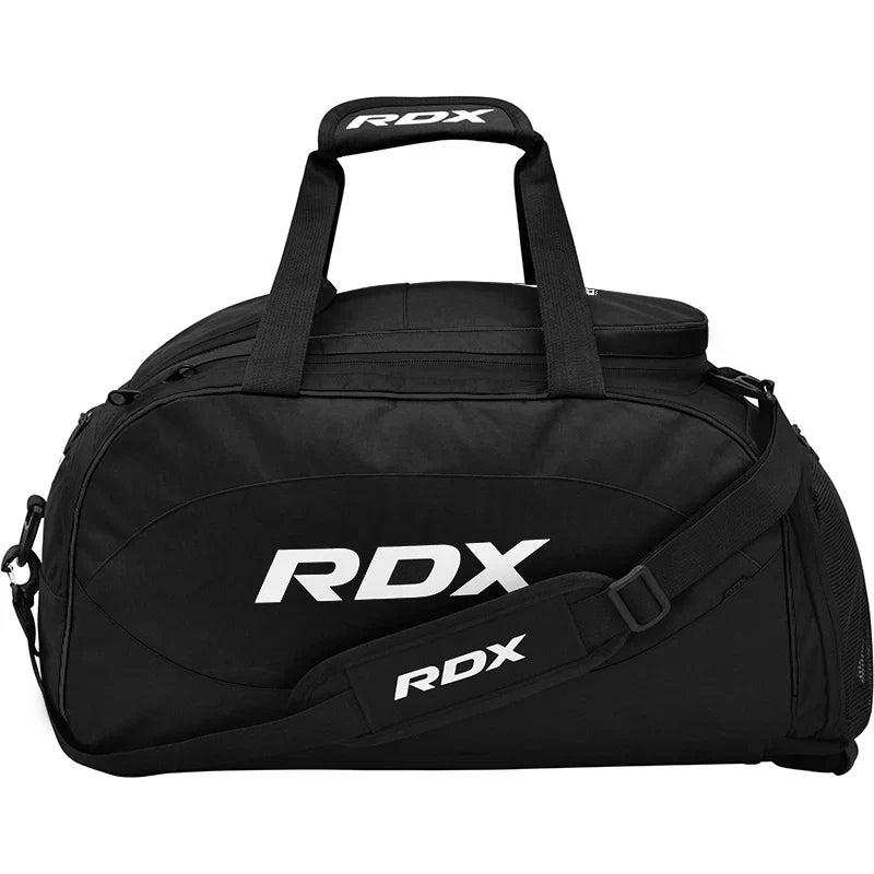 RDX R1 Duffel Bag with Backpack Straps#color_blackwhite