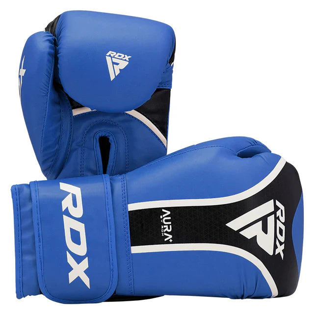 RDX T17 boxing glove with pads bundle#color_blue