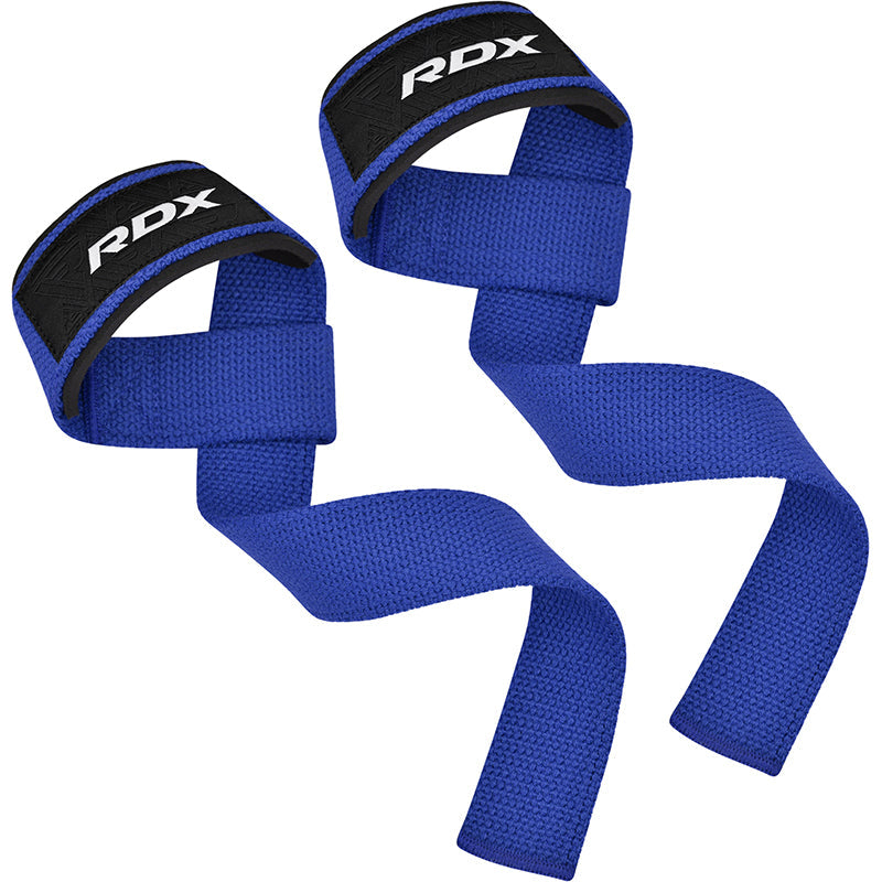 RDX W1 Weight Training Wrist Straps#color_blue