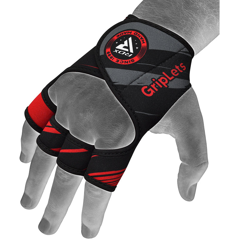 RDX R1 Weightlifting Grips#color_red