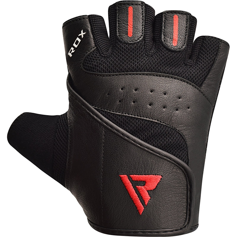 RDX S2 Noir Cuir Gants de Musculation