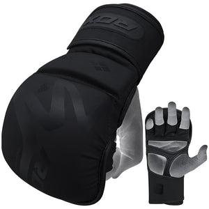 RDX T15 Noir MMA Gants D'entraînement 7oz