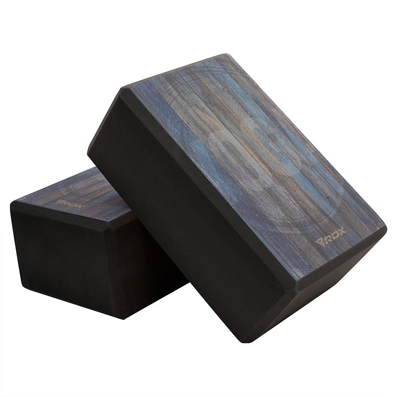 Lot De 4 Blocs De Yoga EVA Haute Densité 23x15x7,6 Cm - Noir - ClAZTyict