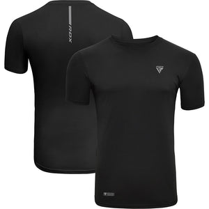 RDX T2 T-Shirt noir à manches courtes pour le sport