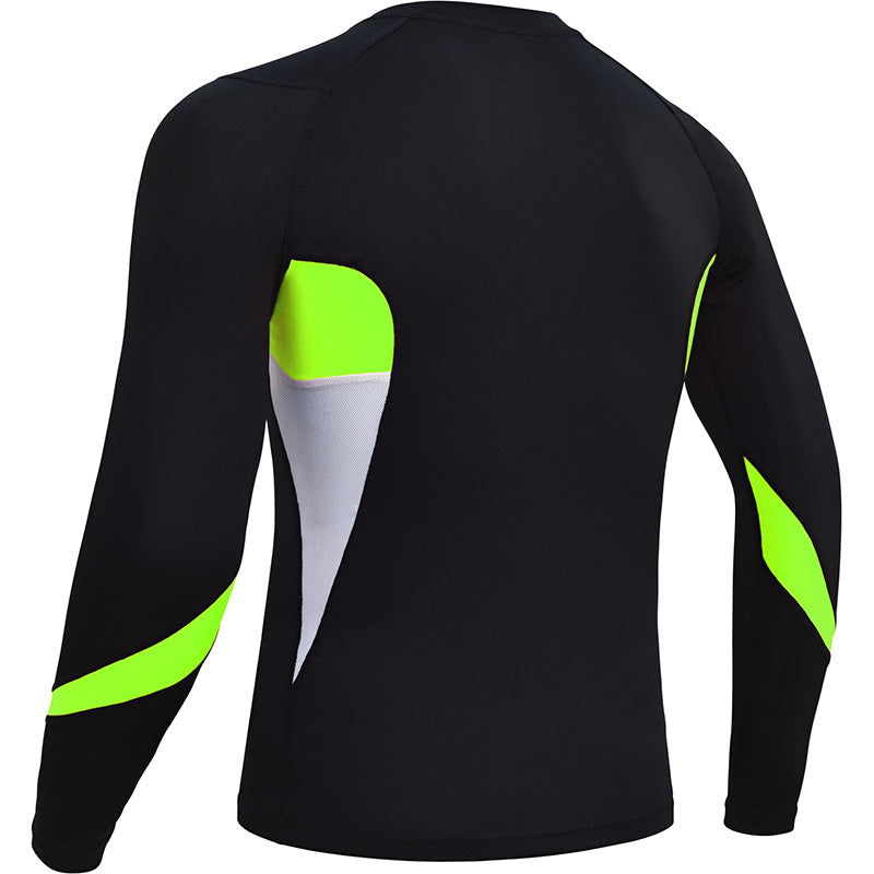 RDX L3 Long Sleeves Compression Rash Guard#color_green