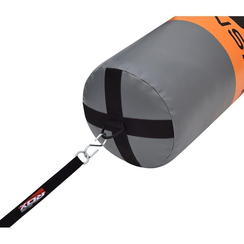 RDX F12 4ft / 5ft 3-in-1 Punch Bag & GlovesBlack / Orange / Gray Set