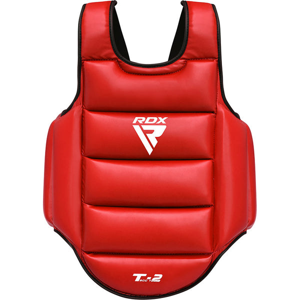 Plastron De Protection Karaté Taekwondo Boxe - Polyester Rembourré - Taille Unique ~50x57cm